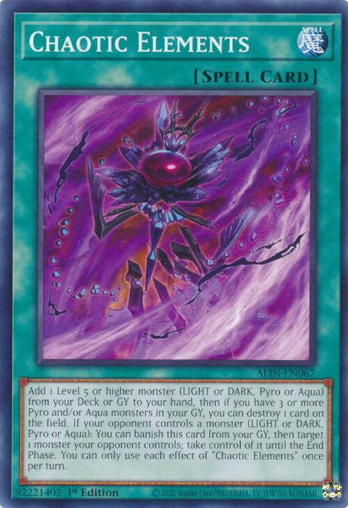 Chaotic Elements - ALIN-EN067 - Common - 1st Edition